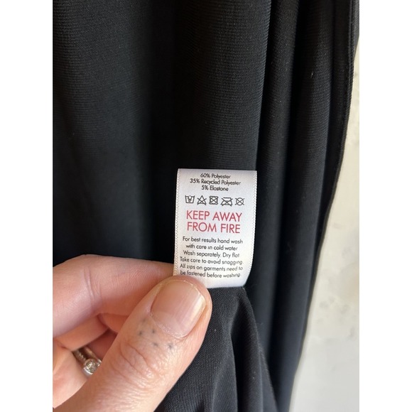 AYM Walter Reversible Maxi Dress S NWT Lace Up Corset Back Black Hourglass - Picture 8 of 9